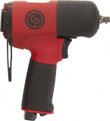 Chicago Pneumatic - 3/8" Drive, 11,500 RPM, 332 Ft/Lb Torque Impact Wrench - Pistol Grip Handle, 8 CFM, 90 psi, 1/4" NPT Inlet - Strong Tooling