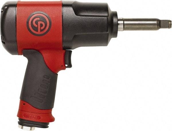 Chicago Pneumatic - 1/2" Drive, 8,200 RPM, 922 Ft/Lb Torque Impact Wrench - Pistol Grip Handle, 5.2 CFM, 90 psi, 1/4" NPT Inlet - Strong Tooling