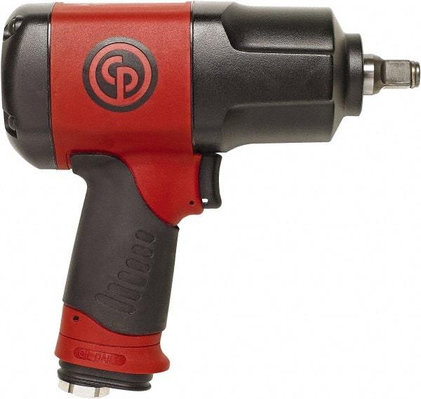 Chicago Pneumatic - 1/2" Drive, 8,200 RPM, 922 Ft/Lb Torque Impact Wrench - Pistol Grip Handle, 5.2 CFM, 90 psi, 1/4" NPT Inlet - Strong Tooling