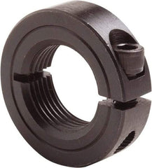 Climax Metal Products - 7/16-14 Thread, Steel, One Piece Threaded Shaft Collar - 15/16" Outside Diam, 11/32" Wide - Strong Tooling