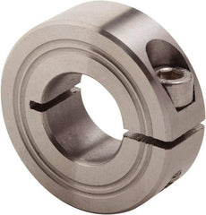 Climax Metal Products - 16mm Bore, Stainless Steel, One Piece Clamp Collar - 1-3/8" Outside Diam - Strong Tooling