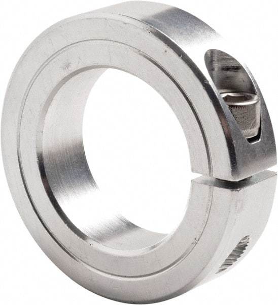 Climax Metal Products - 2-1/8" Bore, Steel, One Piece Clamp Collar - 3-1/4" Outside Diam, 3/4" Wide - Strong Tooling