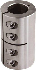 Climax Metal Products - 3/4" Inside x 1-1/2" Outside Diam, One Piece Split Clamping Collar - 2-1/4" Long - Strong Tooling