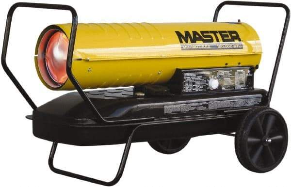 Master - 190,000 BTU Rating, Multi-Fuel Forced Air Heater - 4,750 Sq Ft Max Heating Area, 13 Gal Capacity, Fuel with Kerosene, Diesel & Fuel Oil - Strong Tooling