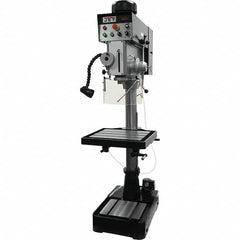 Jet - 10-7/16" Swing, Geared Head Drill & Tap Press - Variable Speed, 2 hp, Three Phase - Strong Tooling