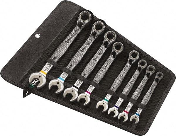 Wera - 11 Piece, 8mm to 19mm, Combination Wrench Set - Metric Measurement Standard, Chrome Vanadium Finish, Comes in Nylon Pouch - Strong Tooling