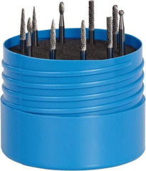 SGS Pro - 10 Piece, 1/8" Shank Burr Set - Tungsten Carbide, Multiple Head Shape - Strong Tooling