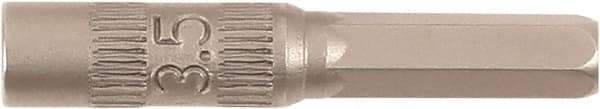 Wiha - 3.5mm Drive, Nut Setter Screwdriver Bit - 4mm OAL - Strong Tooling