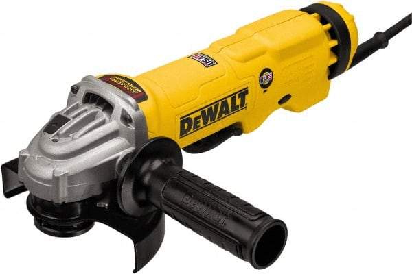 DeWALT - 4-1/2 & 5" Wheel Diam, 11,000 RPM, Corded Angle & Disc Grinder - 5/8-11 Spindle - Strong Tooling