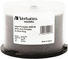 Verbatim - White DVD+R Disc - Use with CD, DVD - Strong Tooling