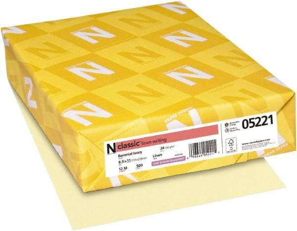 Neenah Paper - 8-1/2" x 11" Baronial Ivory Copy Paper - Use with Laser Printers, Copiers, Inkjet Printers - Strong Tooling