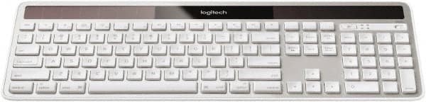 Logitech - Silver Wireless Keyboard - Use with Mac OS X 10.4 & Later - Strong Tooling