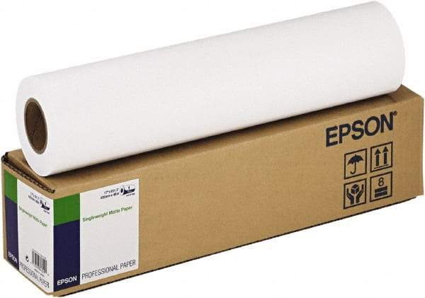 Epson - White Paper-Photo Print Roll - Use with Inkjet Printers - Strong Tooling