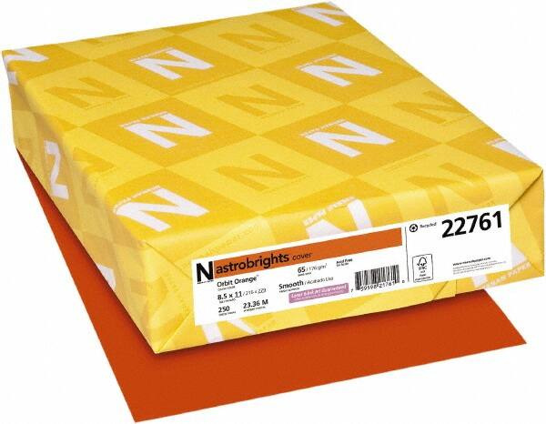 Neenah Paper - 8-1/2" x 11" Orbit Orange Colored Copy Paper - Use with Laser Printers, Copiers, Inkjet Printers - Strong Tooling