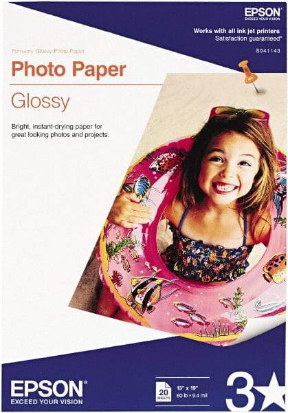 Epson - 13" x 19" White Photo Paper - Use with Inkjet Printers - Strong Tooling