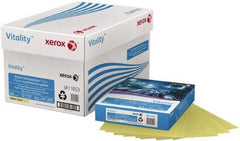 Xerox - 8-1/2" x 11" Yellow Colored Copy Paper - Use with Copiers, Printer, Fax Machines - Strong Tooling