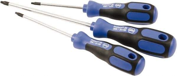 Wiha - 3 Piece Square Screwdriver Set - Bit Sizes: Philips #1 to #3, Comes in Tool Pouch - Strong Tooling