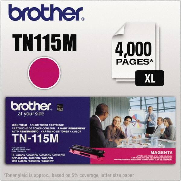 Brother - Magenta Toner Cartridge - Use with Brother DCP-9040CN, 9045CDN, HL-4040CDN, 4040CN, 4070CDW, MFC-9440CN, 9550CDN, 9840CDW - Strong Tooling