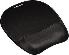 FELLOWES - Black Mouse Pad/Wrist Rest - Use with Computer, Laptop - Strong Tooling