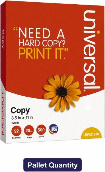 UNIVERSAL - 8-1/2" x 11" White Copy Paper - Use with Laser Printers, Inkjet Printers, Copiers - Strong Tooling