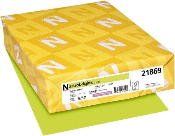 Neenah Paper - 8-1/2" x 11" Vulcan Green Colored Copy Paper - Use with Inkjet Printers, Laser Printers, Copiers - Strong Tooling