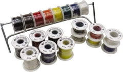 Made in USA - 18 AWG, 16 Strand, 100' OAL, Tinned Copper Hook Up Wire - Black, White, Red, Green & Blue PVC Jacket - Strong Tooling