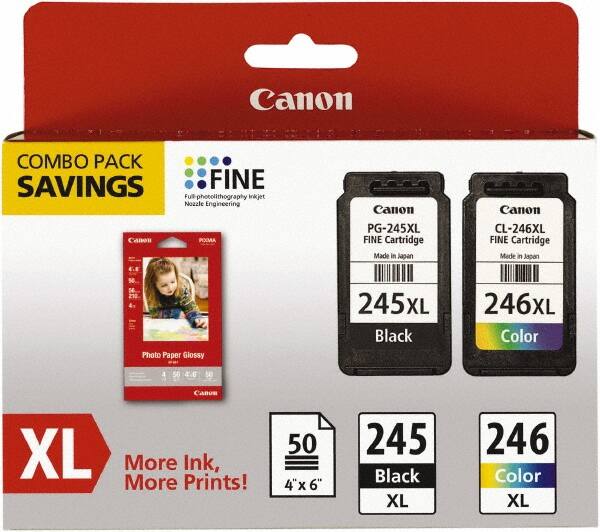 Canon - Ink & Paper Combo - Use with Canon PIXMA iP2820, MG2420, MG2920, MG2924, MX492 - Strong Tooling