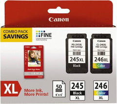 Canon - Ink & Paper Combo - Use with Canon PIXMA iP2820, MG2420, MG2920, MG2924, MX492 - Strong Tooling