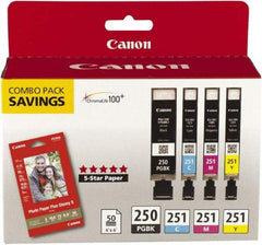 Canon - Ink & Paper Combo - Use with Canon PIXMA iP7220, iP7250, iP8720, iX6820, MG5420, MG5450, MG5520, MG5620, MG6320, MG6420, MG6620, MG7120, MX922 - Strong Tooling