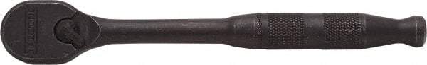 Proto - 3/8" Drive Pear Head Ratchet - Black Oxide Finish, 7" OAL, 90 Gear Teeth, Standard Handle, Reversible Head - Strong Tooling