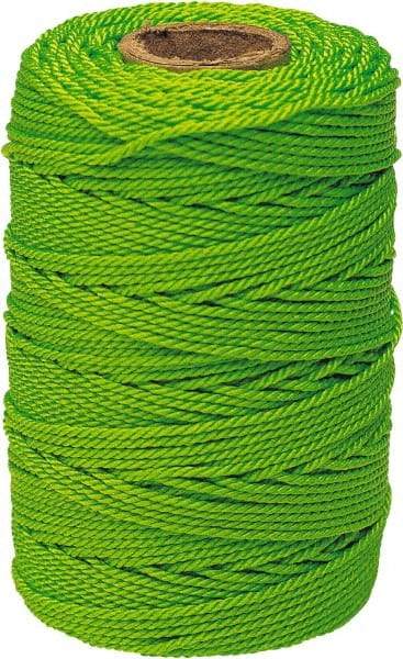 Irwin - #18, Nylon Braided Twine - Fluorescent Green - Strong Tooling