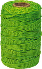 Irwin - #18, Nylon Braided Twine - Fluorescent Green - Strong Tooling