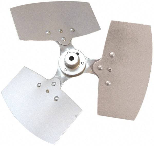 Maxess Climate Control Technologies - 12mm Bore Diam, Commercial Fan Blade - 165mm Wide, Clockwise Rotation, 3 Blades - Strong Tooling