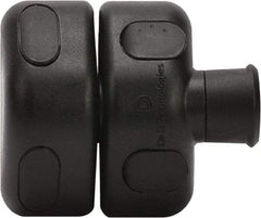 D&D Technologies - 1-1/4" Bar Latch Length, 2-3/4" High, Polymer Adjustable Gate Latch - Black Finish, 1/2" Hole Diam - Strong Tooling