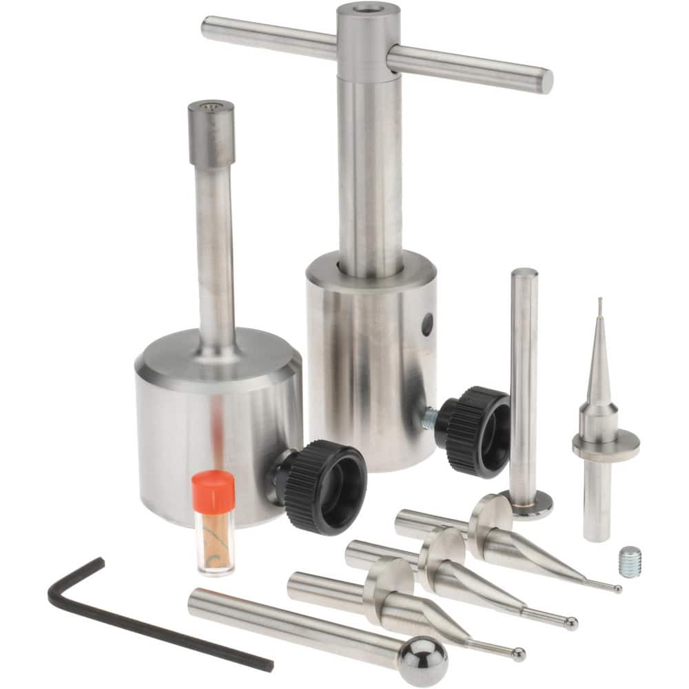 Height Gage Probes & Scribes; Product Type: Height Gage Probe Accessory Kit; For Use With: TESA MICRO-HITE and TESA TESA-HITE Electronic Height Gages; Mounting Rod Diameter: 8 mm; 6 mm; Material: Carbide; Stainless Steel; Tungsten Carbide; For Use With Mo