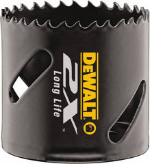 DeWALT - 2-1/2" Diam, 1-7/8" Cutting Depth, Hole Saw - Bi-Metal Saw, Toothed Edge - Strong Tooling