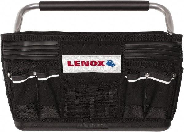 Lenox - 23 Pocket Black Ballistic Nylon Tool Bag - 19" Wide x 10" Deep x 12" High - Strong Tooling