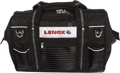 Lenox - 19 Pocket Black Ballistic Polyester Tool Bag - 16" Wide x 10-1/2" Deep x 10-1/2" High - Strong Tooling