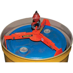 Wesco Industrial Products - 1,000 Lb Load Capacity, 30 & 55 Gal Drum Lifter - 29-1/2" Wide x 5-1/2" High, Steel Wheels - Strong Tooling