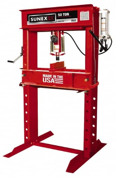 Sunex Tools - 50 Ton Manual Shop Press - 8-1/4 Inch Stroke - Strong Tooling