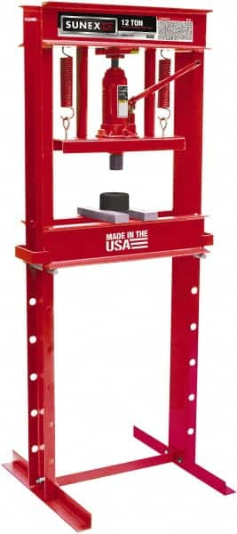 Sunex Tools - 12 Ton Manual Shop Press - 6.1 Inch Stroke - Strong Tooling