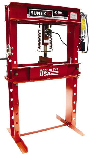 Sunex Tools - 40 Ton Air and Hydraulic Shop Press - 8-1/4 Inch Stroke, 1/3 HP - Strong Tooling