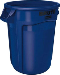 Rubbermaid - 20 Gal Blue Round Trash Can - Polyethylene, 22.94" High - Strong Tooling