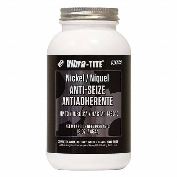 Vibra-Tite - 16 oz Jar, Nickel Anti-Seize Lubricant, with Brush Cap - Strong Tooling