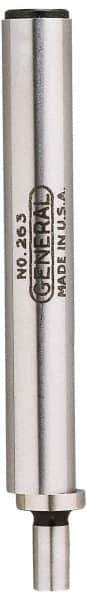 General - 0.2" Head Diam, 3/8" Shank, Single End, Mechanical Edge Finder - Accurate to 0.0005", Cylindrical Contact - Strong Tooling