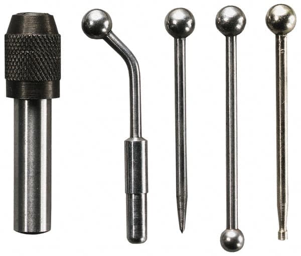 General - Single End, Center Finder Set Mechanical - Includes 4 Attachments, Case, Holder, 4 Pieces - Strong Tooling