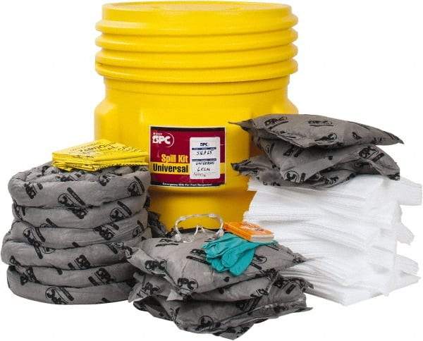 Brady SPC Sorbents - 63 Gal Capacity Universal Spill Kit - 65 Gal No Container Included - Refill Only - Strong Tooling