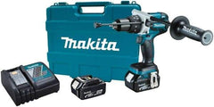 Makita - 18 Volt 1/2" Keyless Chuck Cordless Hammer Drill - 0 to 34,000 BPM, 0 to 400 & 0 to 1,500 RPM, Reversible, Ergonomic Handle - Strong Tooling