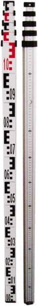 Johnson Level & Tool - Optical Level Aluminum Grade Rod - 5 Sections, 4m Overall Length - Strong Tooling