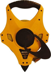 Johnson Level & Tool - 100' x 1/2" Tape Measure - 1/8" & 1mm Graduation, Inch/Metric Graduation Style - Strong Tooling